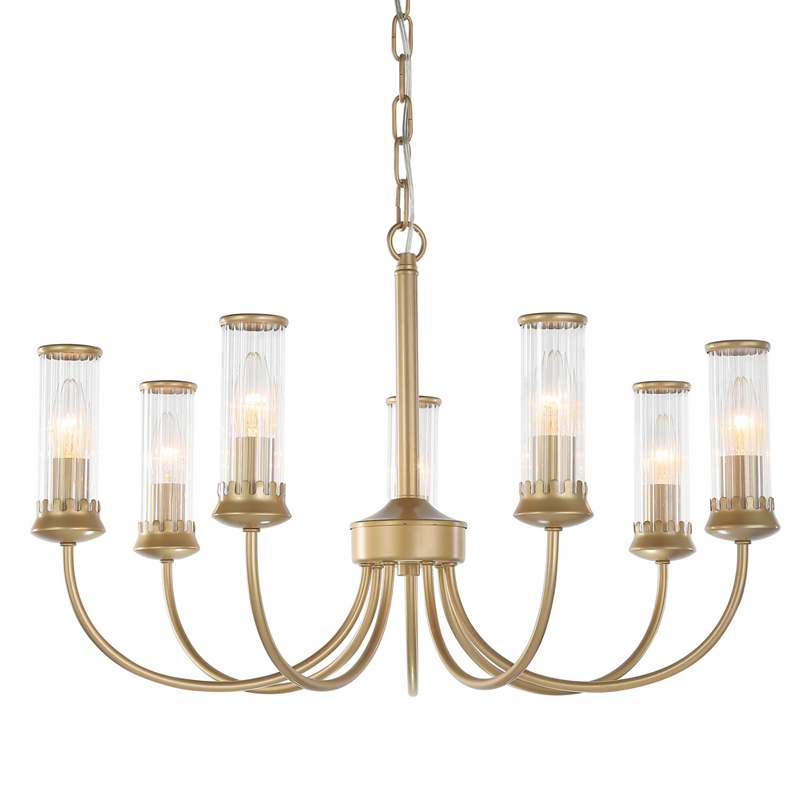 Люстра Morgane Chandelier gold 66 Золотой Прозрачный Люстра Morgane Chandelier gold 66 Золотой Прозрачный в Челябинске | Loft Concept