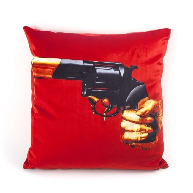 Подушка Seletti Cushion Revolver Toiletpaper Красный Подушка Seletti Cushion Revolver Toiletpaper Красный в Челябинске | Loft Concept