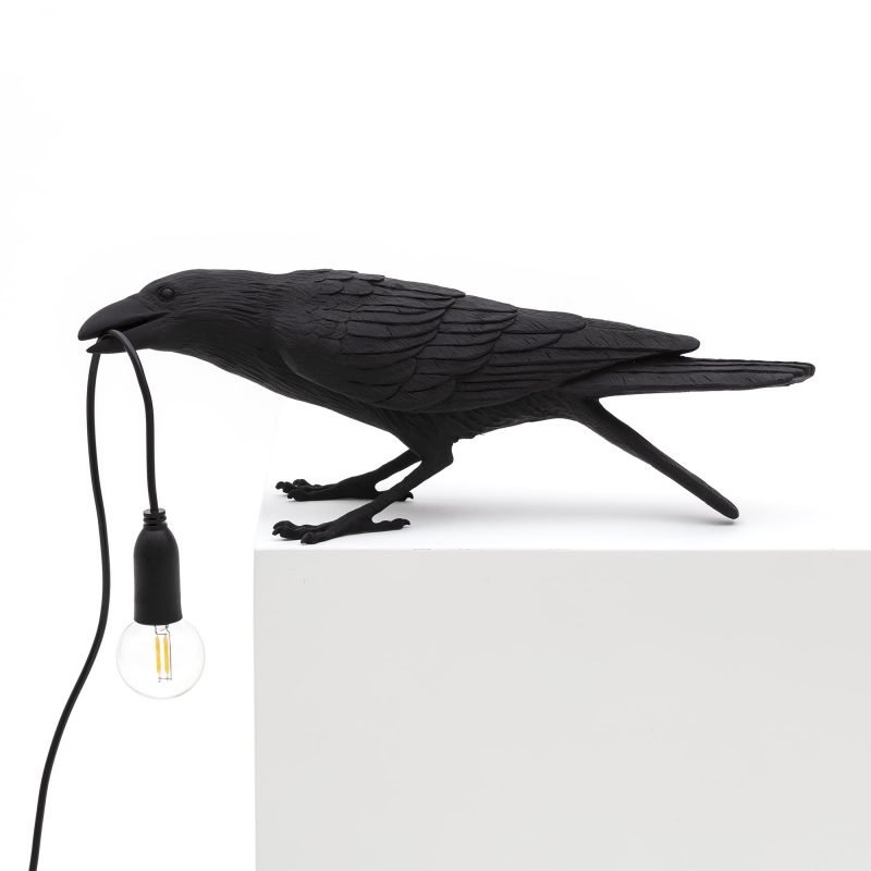 Настольная лампа Seletti Bird Lamp Black  Playing Черный в Челябинске | Loft Concept 