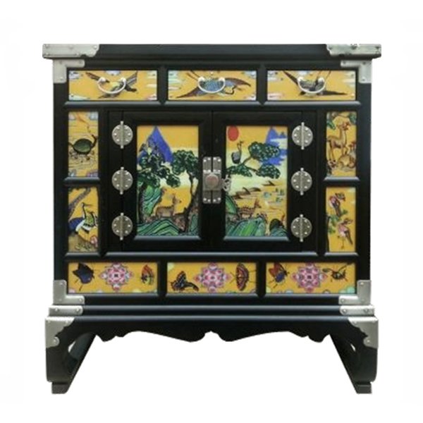 Китайский комод Chinoiserie chest of drawers yellow Желтый Черный Китайский комод Chinoiserie chest of drawers yellow Желтый Черный в Челябинске | Loft Concept