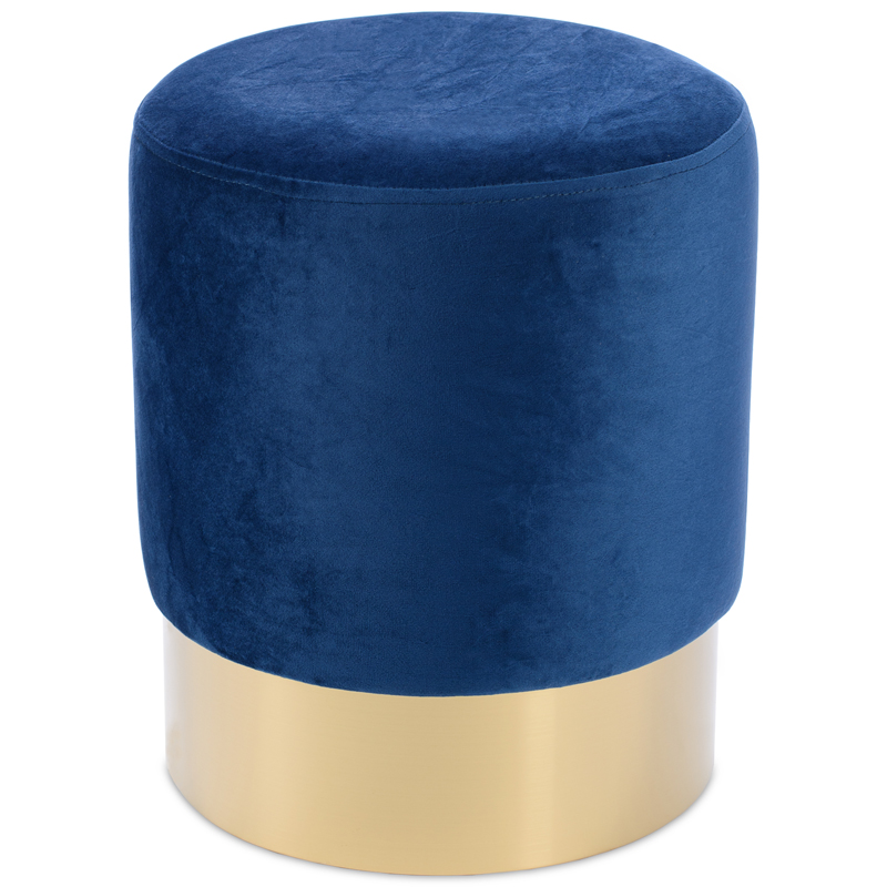 Пуф Una Puff blue Синий Золотой в Челябинске | Loft Concept 