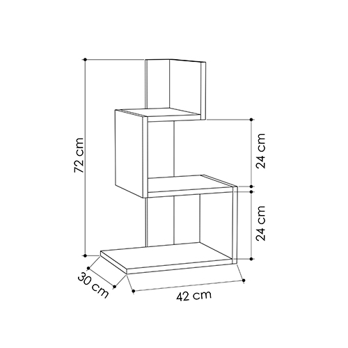 Стол приставной трехъярусный белого цвета ROSIE SIDE TABLE WHITE OAK Стол приставной трехъярусный белого цвета ROSIE SIDE TABLE WHITE OAK в Челябинске