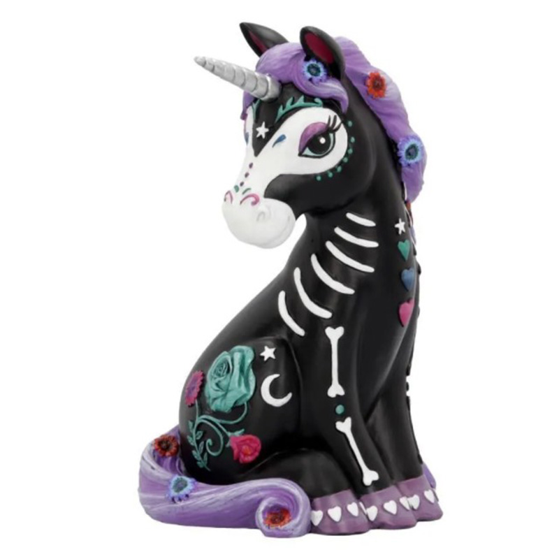 Статуэтка Patterned Unicorn Черный Фиолетовый Белый Статуэтка Patterned Unicorn Черный Фиолетовый Белый в Челябинске | Loft Concept