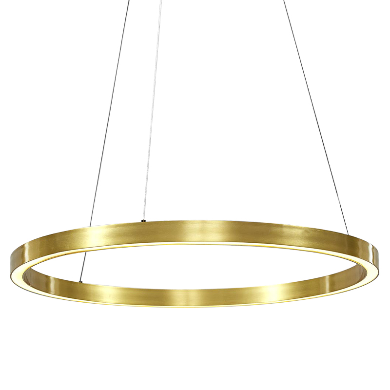 Люстра Ring Gold Horizontal Chandelier Золотой в Челябинске | Loft Concept 