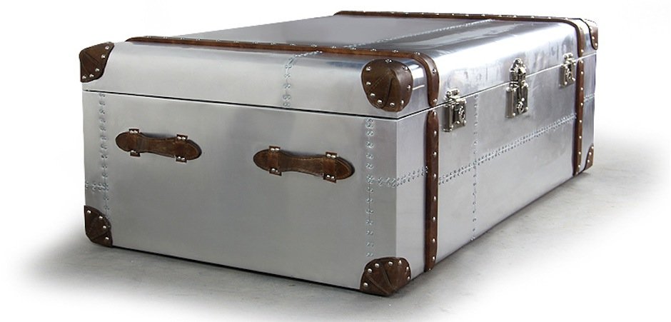 Сундук Trunks in Polished Aluminum Restoration Hardware Сундук Trunks in Polished Aluminum Restoration Hardware - Loft-Concept в Челябинске