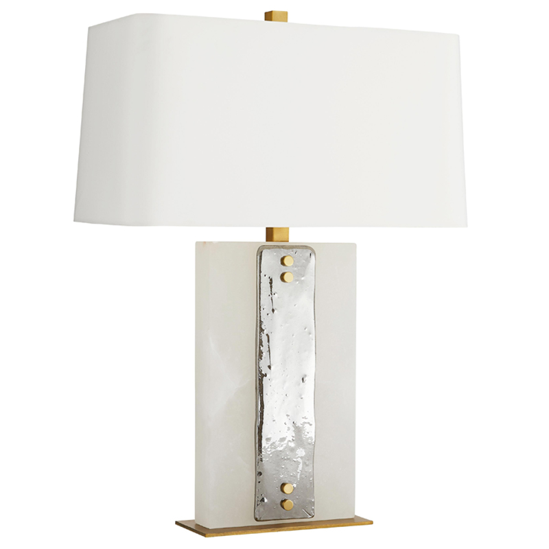 Дизайнерская настольная лампа URIAH LAMP Белый Серый в Челябинске | Loft Concept 