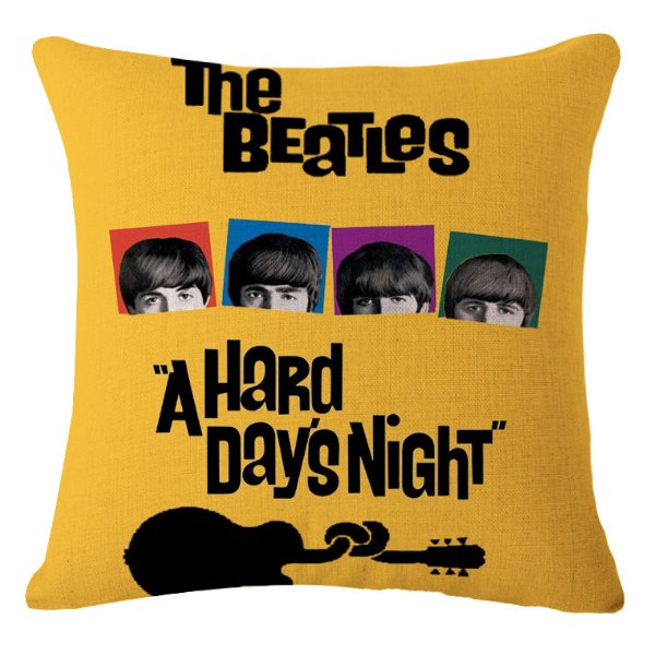 Декоративная подушка Yellow Beatles Желтый Декоративная подушка Yellow Beatles Желтый в Челябинске | Loft Concept