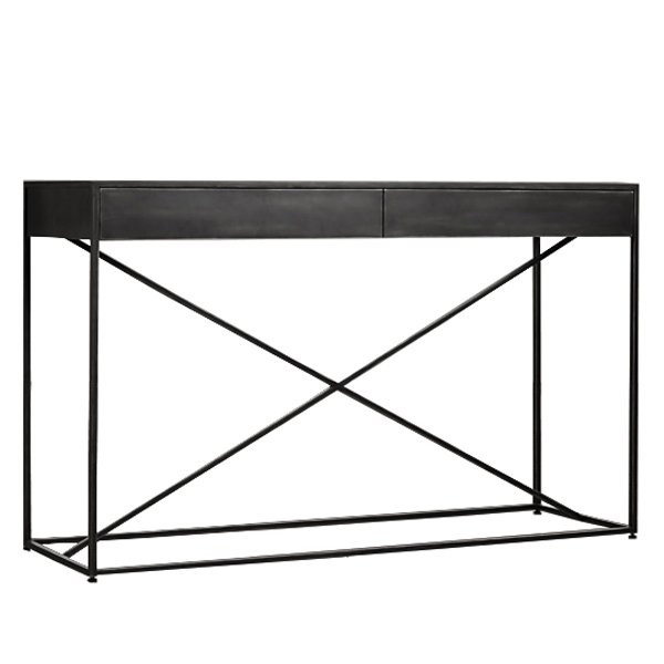 Консоль Loft Industrial Gramercy Console Черный в Челябинске | Loft Concept 