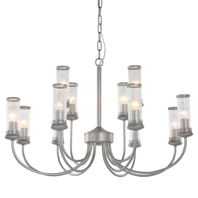 Люстра Morgane Chandelier silver 78 Серебряный Прозрачный Люстра Morgane Chandelier silver 78 Серебряный Прозрачный в Челябинске | Loft Concept