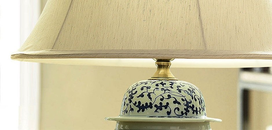 Настольная керамическая лампа с узором Kelly - Loft-Concept в Челябинске