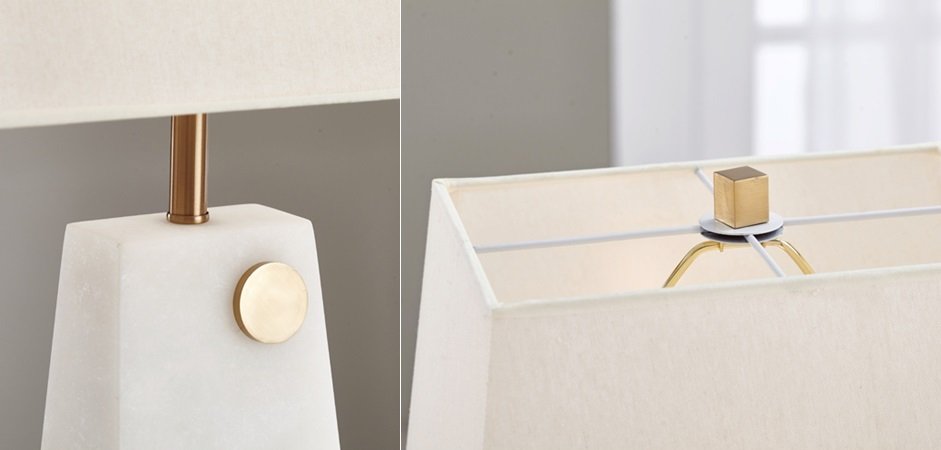 Настольная лампа Table lamp marble White Настольная лампа Table lamp marble White - Loft-Concept в Челябинске