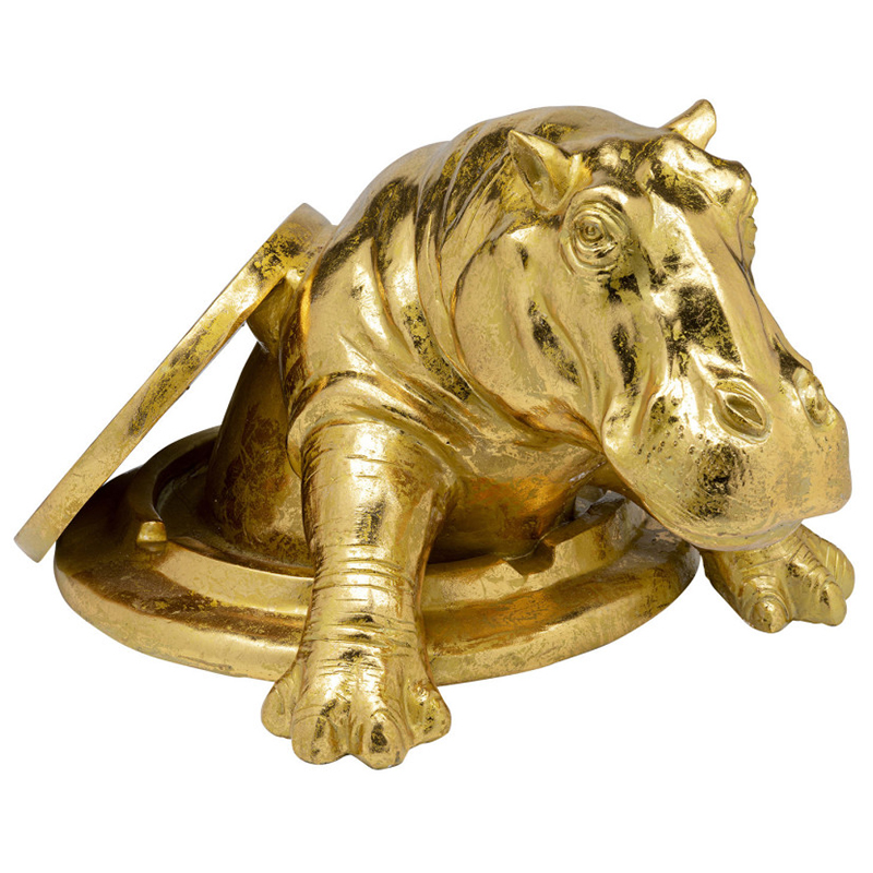Статуэтка Golden Hippo Золотой Статуэтка Golden Hippo Золотой в Челябинске | Loft Concept