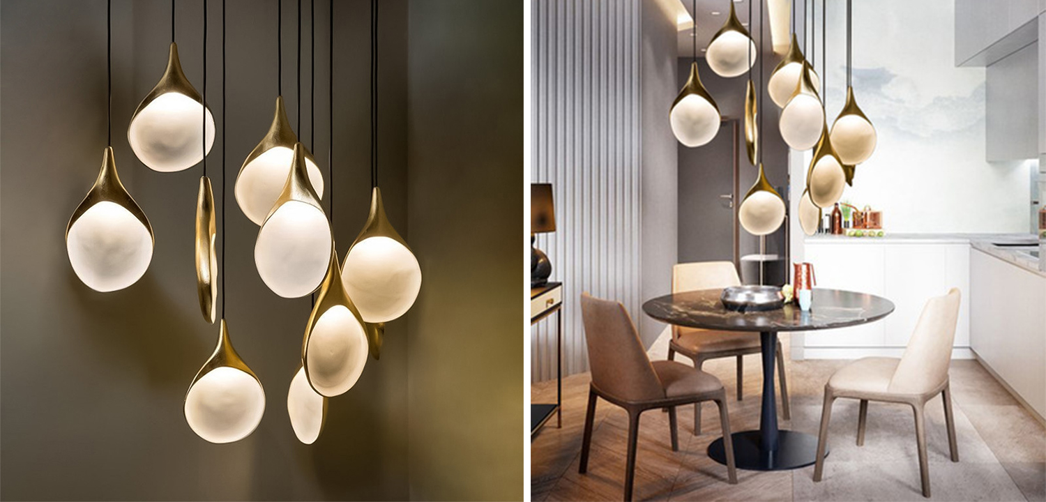 Дизайнерский Подвесной светильник Латунь STILABUNT - фото