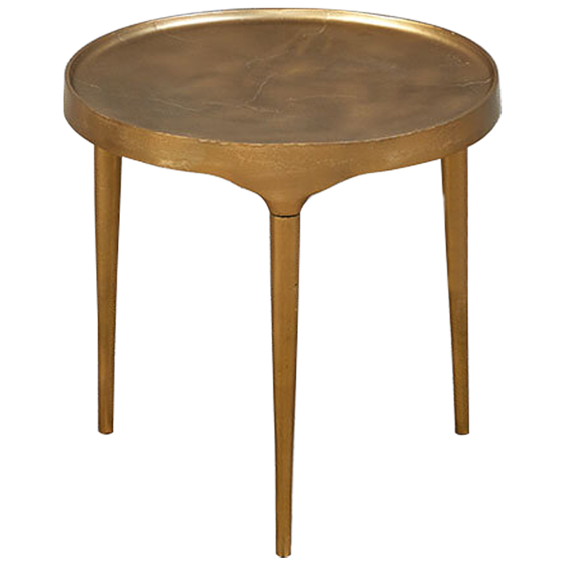 Приставной стол круглый Robby Coffee Table Золотой Приставной стол круглый Robby Coffee Table Золотой в Челябинске | Loft Concept
