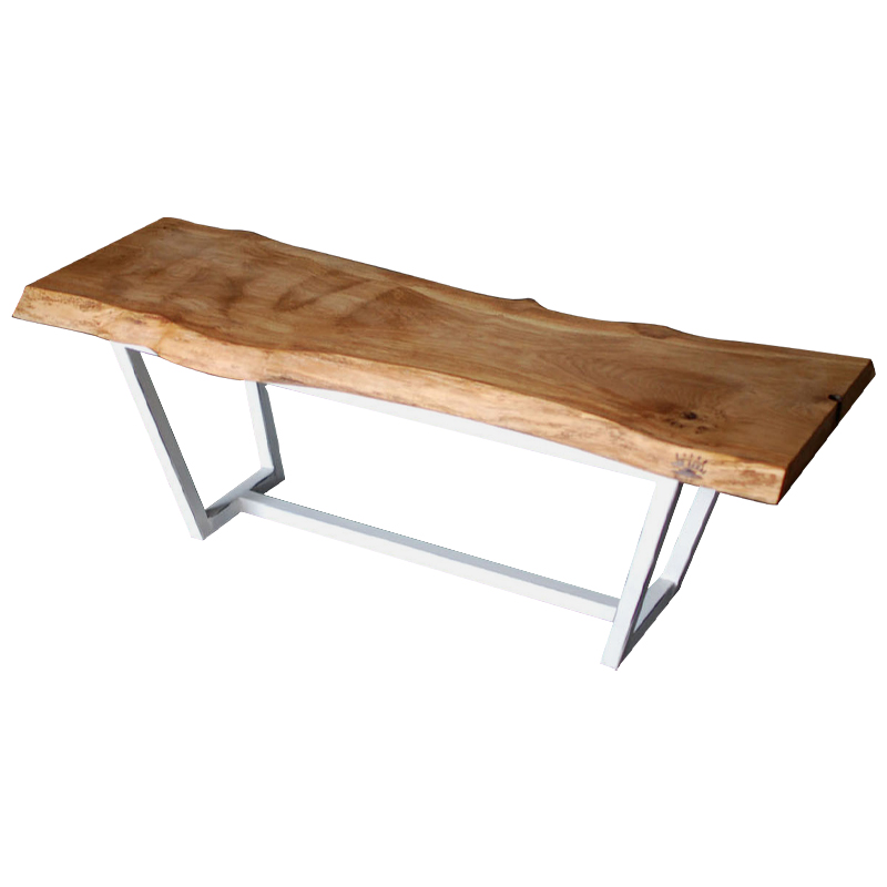 Кофейный стол Woodard Industrial Metal Rust Coffee Table Светлый дуб Белый в Челябинске | Loft Concept 