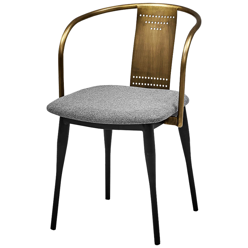 Стул Roger Loft Stool Винтажное Темное Золото Серый Черный Стул Roger Loft Stool Винтажное Темное Золото Серый Черный в Челябинске | Loft Concept