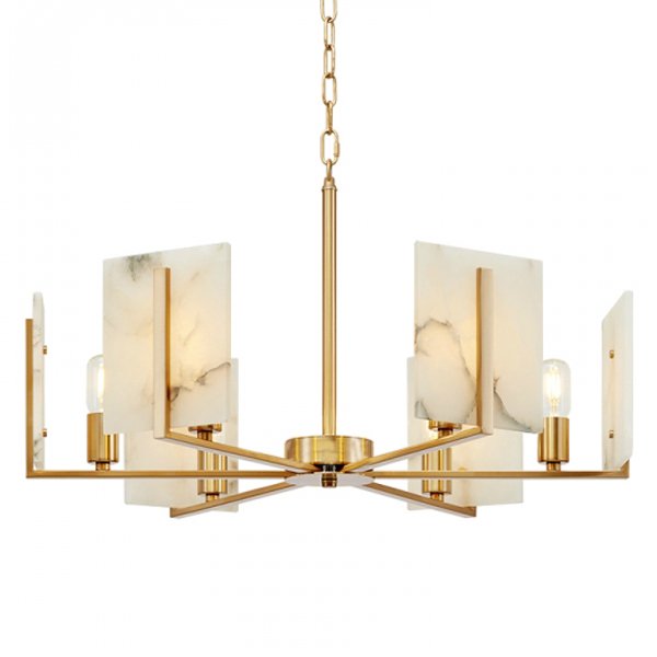Люстра Marble square Chandelier Латунь Люстра Marble square Chandelier Латунь в Челябинске | Loft Concept
