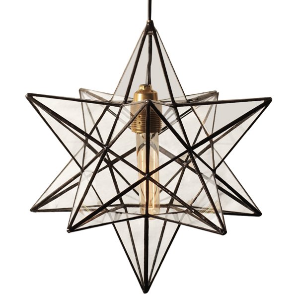 Подвесной светильник Star black metal Прозрачный (Transparent) в Челябинске | Loft Concept 