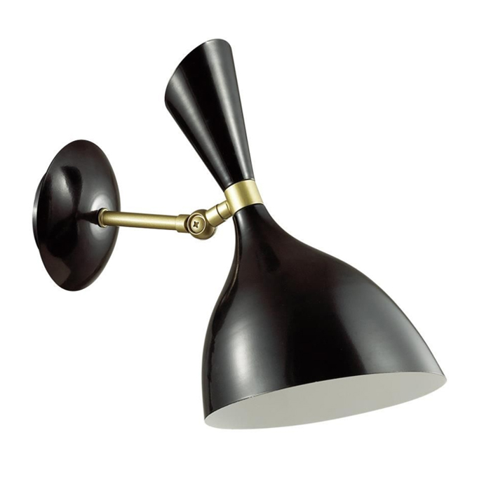 Бра Duke wall lamp Black Черный Латунь Бра Duke wall lamp Black Черный Латунь в Челябинске | Loft Concept