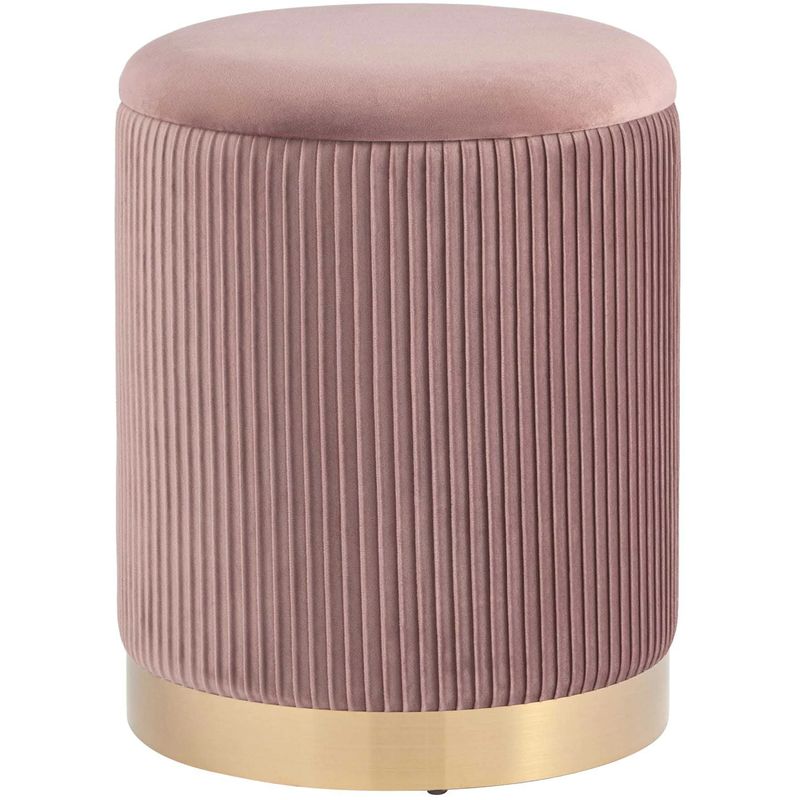 Пуф с ящиком Beatrice розовый Glossy Velor Розовый пастельный Пуф с ящиком Beatrice розовый Glossy Velor Розовый пастельный в Челябинске | Loft Concept