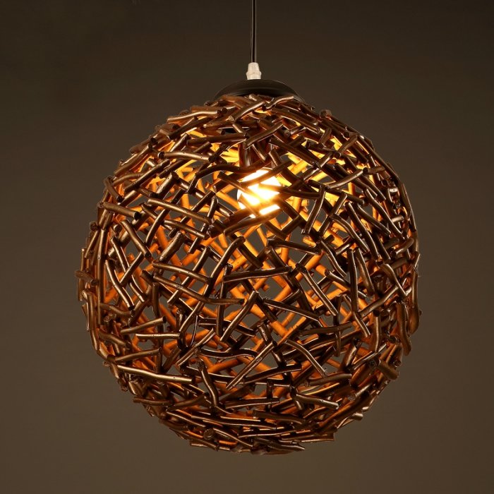 Подвесной светильник Old Wicker Pendant Sphere Подвесной светильник Old Wicker Pendant Sphere в Челябинске | Loft Concept