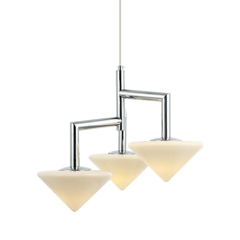 Люстра Acantha Chrome Lamp Хром Белый Люстра Acantha Chrome Lamp Хром Белый в Челябинске | Loft Concept