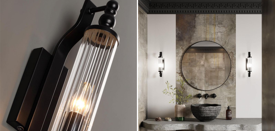 Бра Glass TUBE Черное Бра Glass TUBE Черное - Loft-Concept в Челябинске