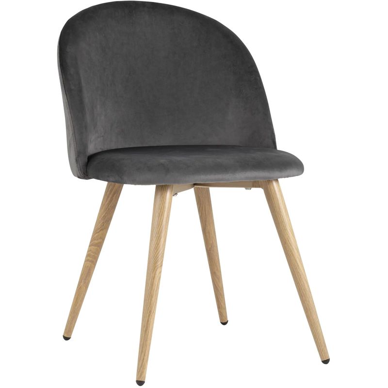 Стул Miruna Chair II Серый Велюр Серый Древесина Стул Miruna Chair II Серый Велюр Серый Древесина в Челябинске | Loft Concept