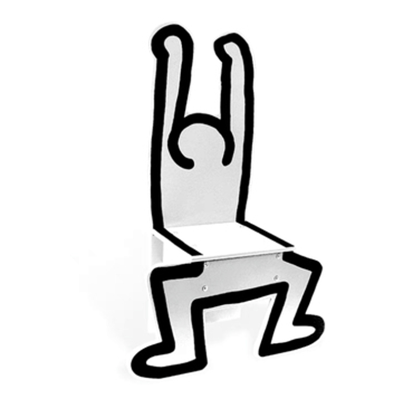 Детский стул Chaise Keith Haring Dancer Vilac Белый Белый Детский стул Chaise Keith Haring Dancer Vilac Белый Белый в Челябинске | Loft Concept