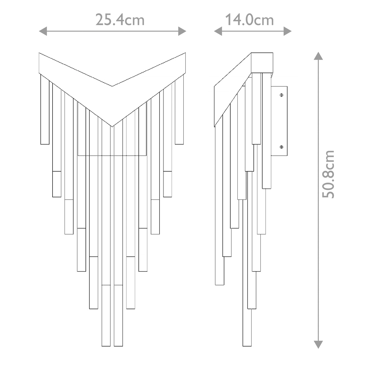 Бра с длинными прозрачными трубками Eurofase в Челябинске