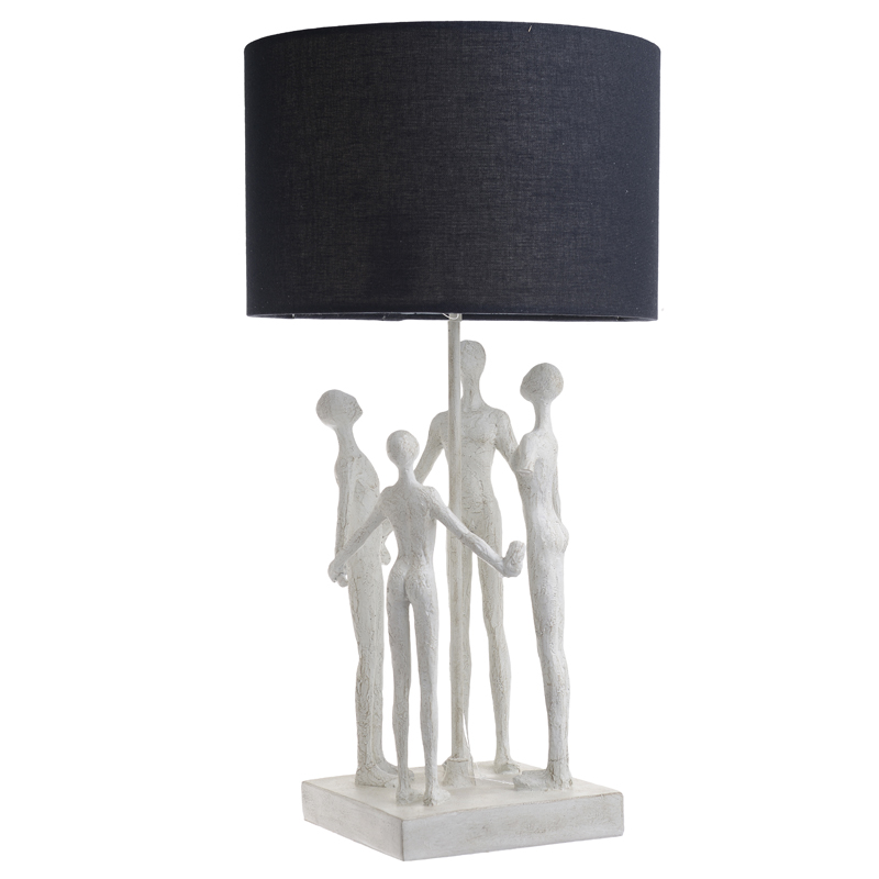Настольная лампа Holding Hands Table lamp Белый Черный Настольная лампа Holding Hands Table lamp Белый Черный в Челябинске | Loft Concept