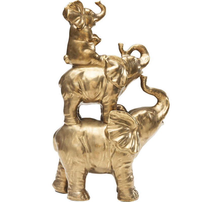 Статуэтка Family of Golden Elephants Золотой Статуэтка Family of Golden Elephants Золотой в Челябинске | Loft Concept