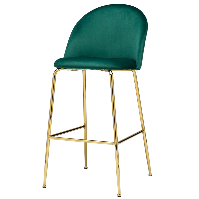 Барный стул Vendramin Bar Stool green Зеленый Глянцевое золото Барный стул Vendramin Bar Stool green Зеленый Глянцевое золото в Челябинске | Loft Concept