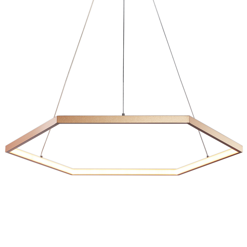 Люстра Hexagon Horizontal Золотой Люстра Hexagon Horizontal Золотой в Челябинске | Loft Concept