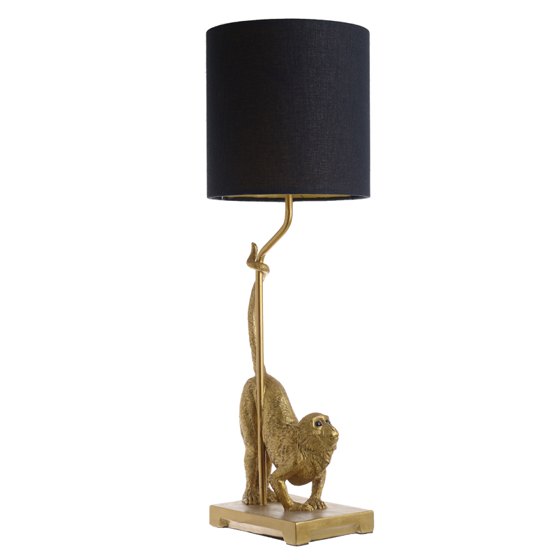 Настольная лампа Curious Monkey Table lamp Золотой Черный Настольная лампа Curious Monkey Table lamp Золотой Черный в Челябинске | Loft Concept