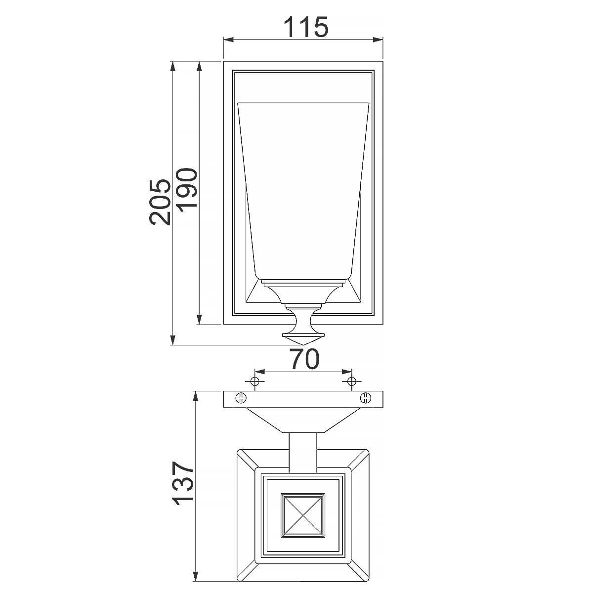 Бра с белым матовым плафоном на прямоугольном основании цвета хром Hinkley в Челябинске