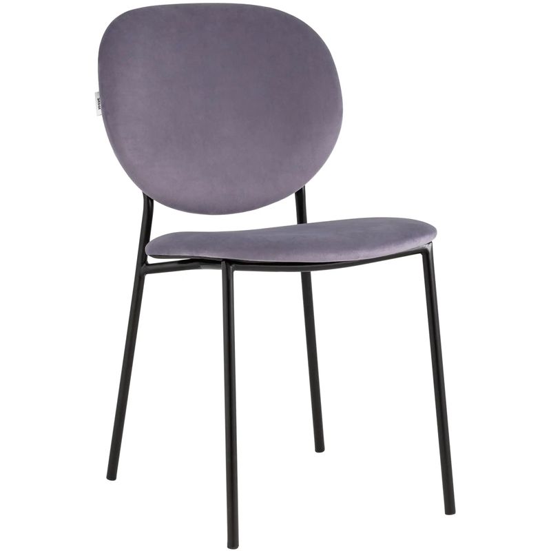 Стул Stanley Chair Пыльно-Сиреневый Велюр Сиреневый Черный Стул Stanley Chair Пыльно-Сиреневый Велюр Сиреневый Черный в Челябинске | Loft Concept