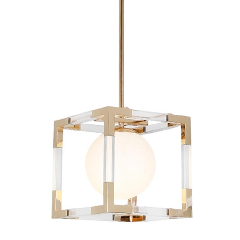 Подвесной светильник Dunvel Hanging lamp Белый Золотой Подвесной светильник Dunvel Hanging lamp Белый Золотой в Челябинске | Loft Concept