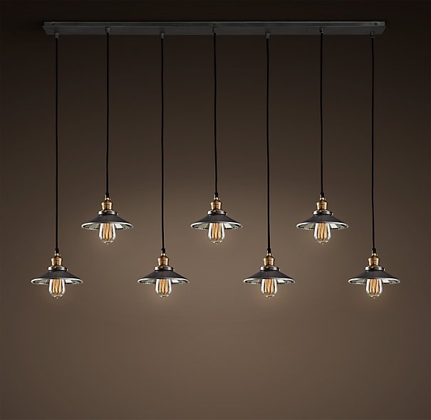 Люстра Loft Cone Pendant Reflector 7 Line Черный Люстра Loft Cone Pendant Reflector 7 Line Черный в Челябинске | Loft Concept