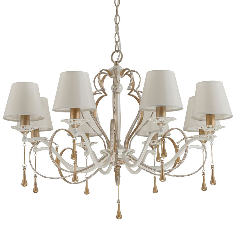 Люстра Batiste Chandelier 80 Золотой Белый Люстра Batiste Chandelier 80 Золотой Белый в Челябинске | Loft Concept