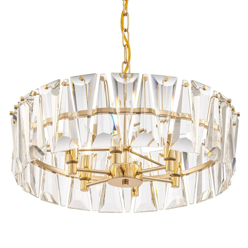 Люстра Ruby Crystal Chandelier Gold 53 Глянцевое золото Прозрачное Стекло Люстра Ruby Crystal Chandelier Gold 53 Глянцевое золото Прозрачное Стекло в Челябинске | Loft Concept
