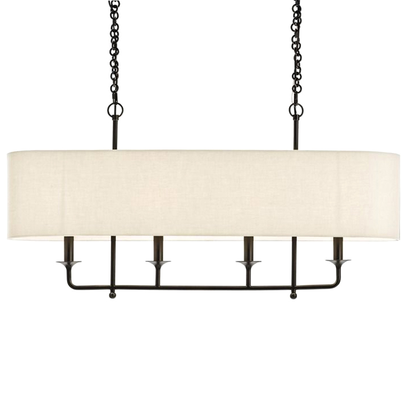 Люстра Arteriors BEATTY CHANDELIER Черный Бежевый Люстра Arteriors BEATTY CHANDELIER Черный Бежевый в Челябинске | Loft Concept