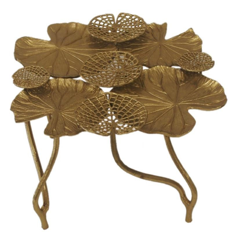 Кофейный стол Water Lily Leaves Table Золотой Кофейный стол Water Lily Leaves Table Золотой в Челябинске | Loft Concept