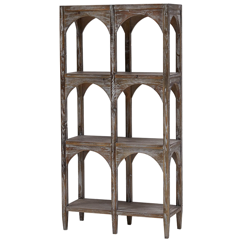 Стеллаж Rehan Wood Rack Коричневый Коричневый винтаж Стеллаж Rehan Wood Rack Коричневый Коричневый винтаж в Челябинске | Loft Concept