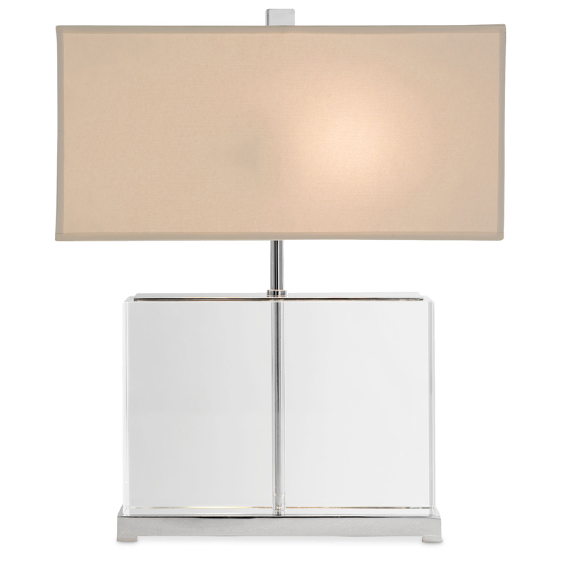 Настольная лампа Eichholtz Table Lamp Warwick Прозрачный Белый Настольная лампа Eichholtz Table Lamp Warwick Прозрачный Белый в Челябинске | Loft Concept