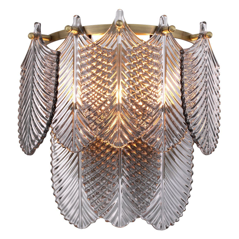 Бра Eichholtz Wall Lamp Verbier smoke Стекло Смок Латунь Бра Eichholtz Wall Lamp Verbier smoke Стекло Смок Латунь в Челябинске | Loft Concept