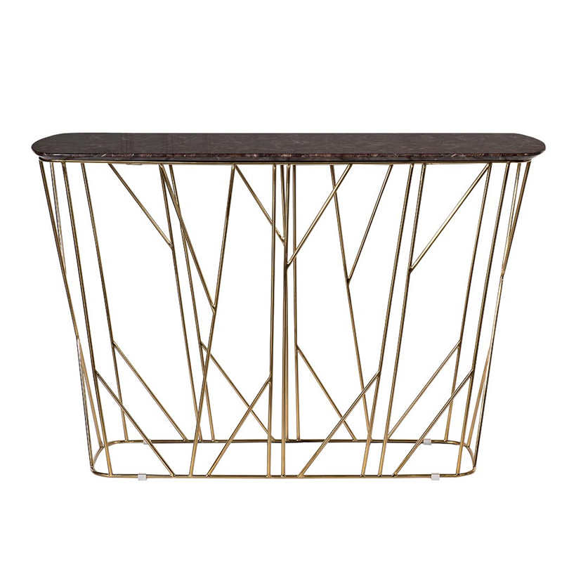 Консоль Rosalin Console Золотой в Челябинске | Loft Concept 