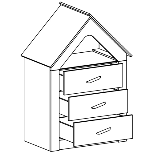 Комод в детскую Tiny Town Chest of Drawers Комод в детскую Tiny Town Chest of Drawers в Челябинске