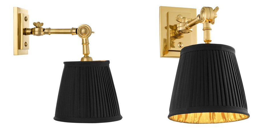 Бра Wall Lamp Wentworth Single Gold+Black Бра Wall Lamp Wentworth Single Gold+Black - Loft-Concept в Челябинске