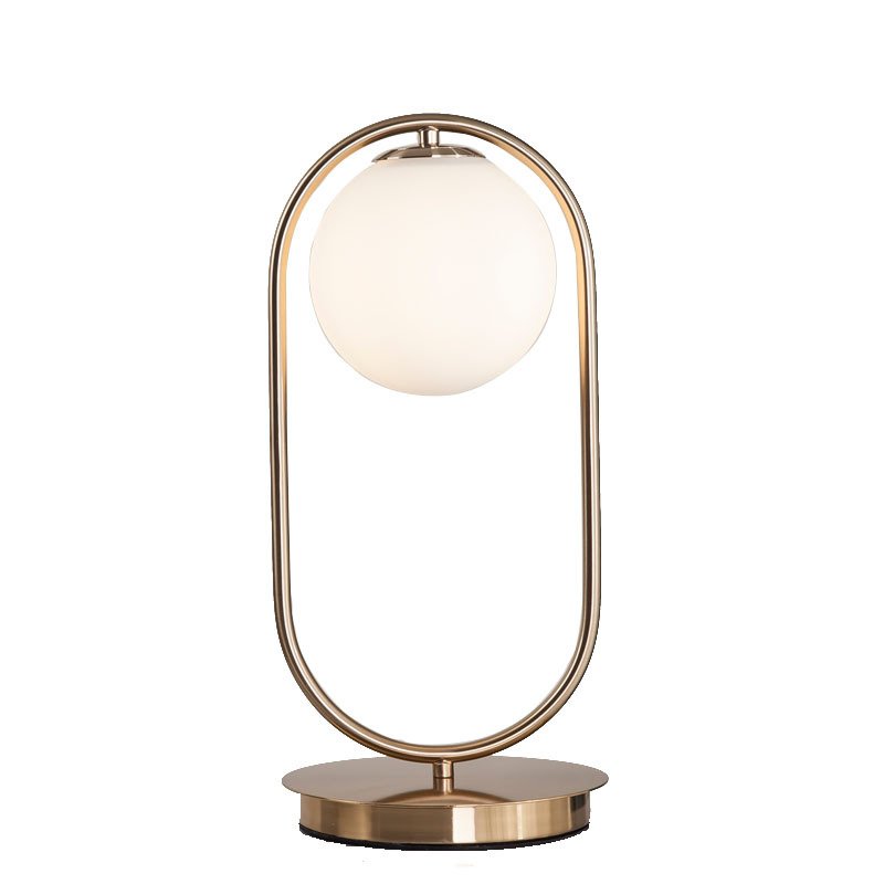 Настольная лампа CORDA TABLE LAMP Белый Латунь Настольная лампа CORDA TABLE LAMP Белый Латунь в Челябинске | Loft Concept